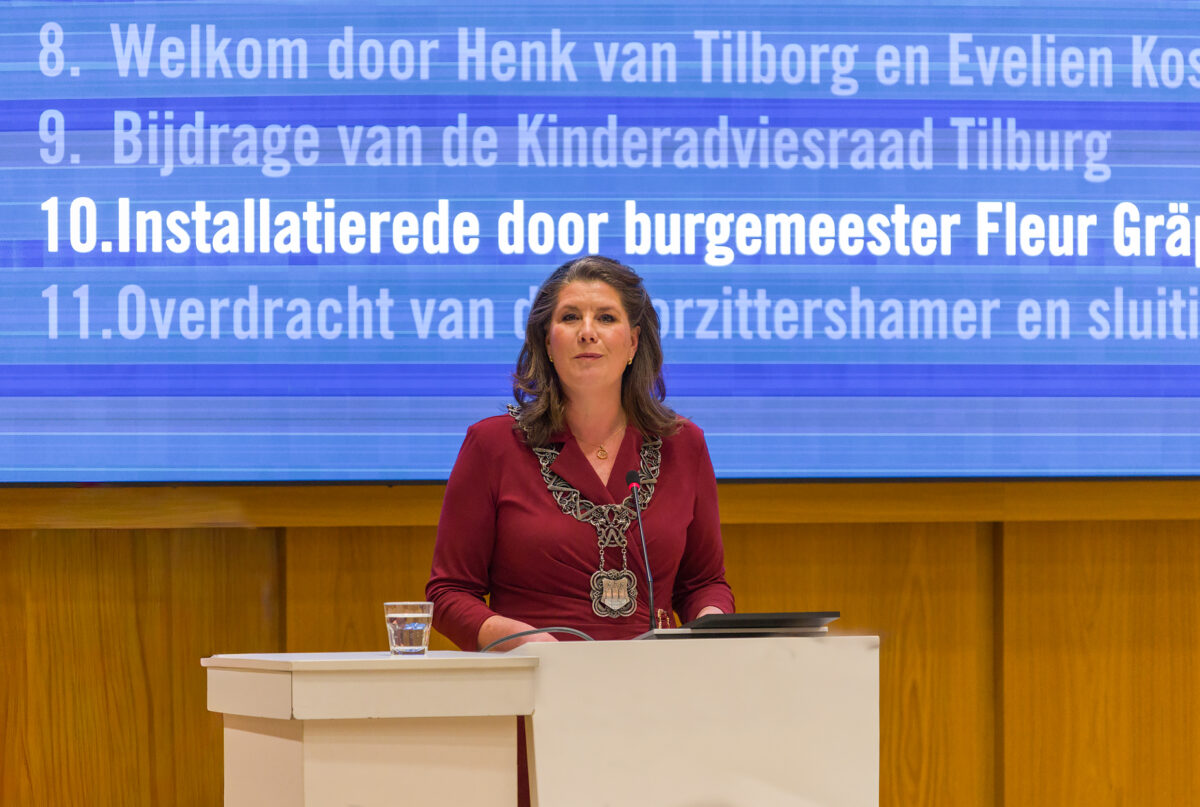 Fleur Gräper – Van Koolwijk is geïnstalleerd als burgemeester van Tilburg